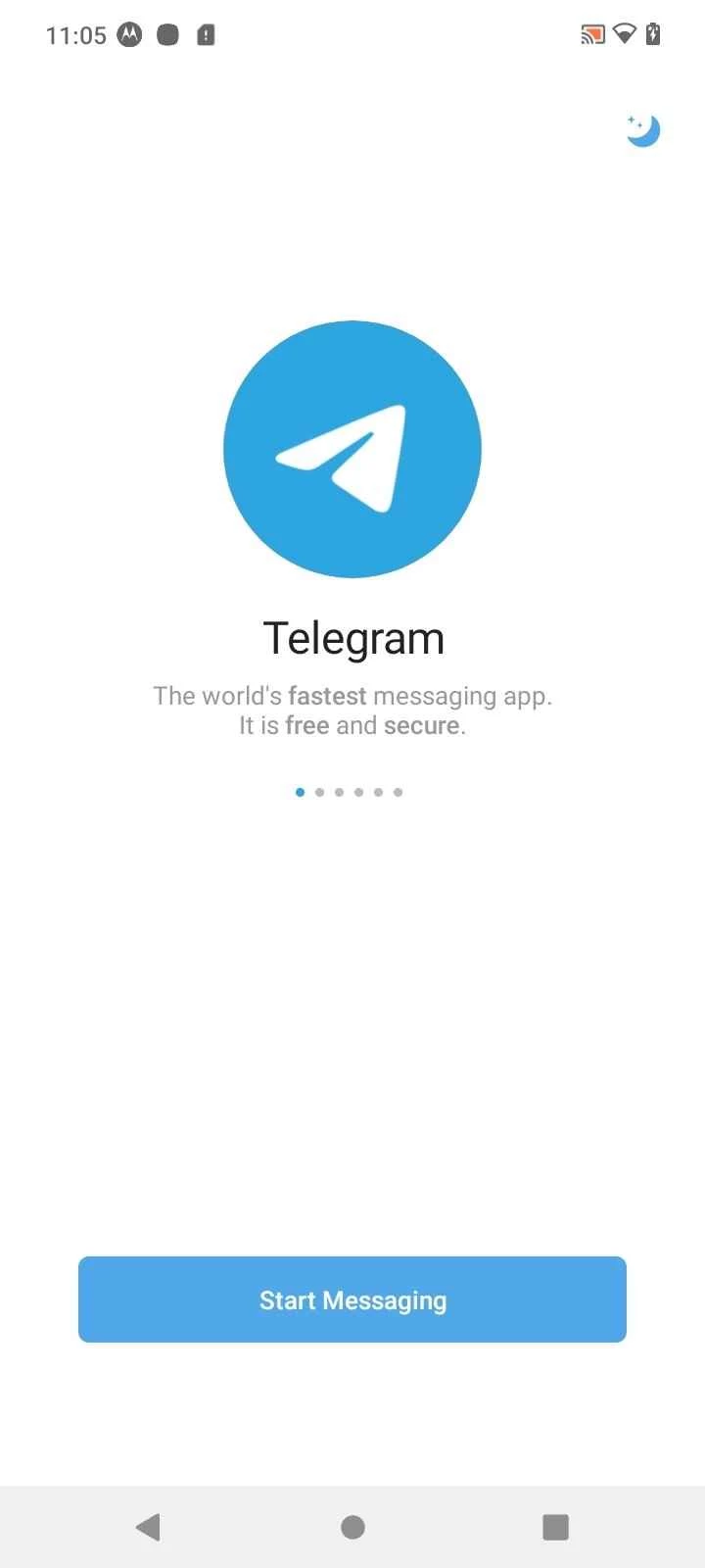 Telegram — skærmbillede 1